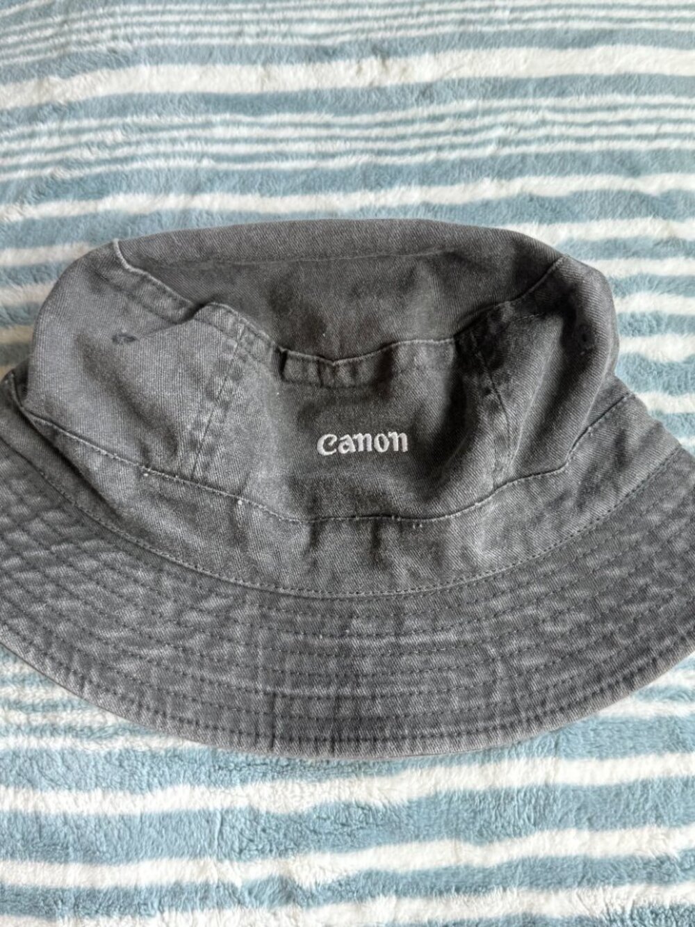 Canon Black Gray Bucket Hat L